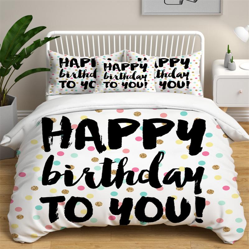 

Мягкое Романтичное Английское Постельное Белье Пододеяльник Вдохновляющие Слова Комплект Постельного Белья Квин Для Взрослых Детей Декор Газетное Письмо Покрывало EU single(135x200cm)