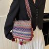 Tassel Fringe Shoulder Bag Woven Bag Bohemian Shoulder Bag Ethnic Style Crossbody Bags  Outdoor
