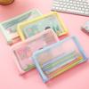 A6 Sticker Storage Bag Zipper Design Pencil Case Multi-functional Bill Storage Bag  Gift