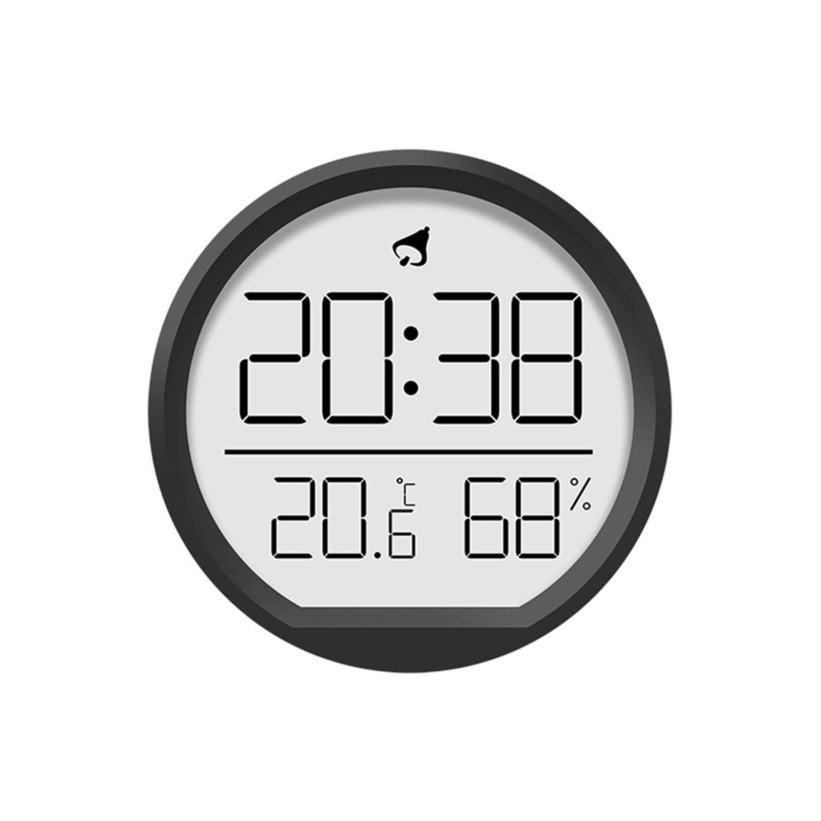 Wide Viewing Angle Indoor Home Electronic Alarm Clock Temperature Display Time Display Date Display HD Large Screen чёрный