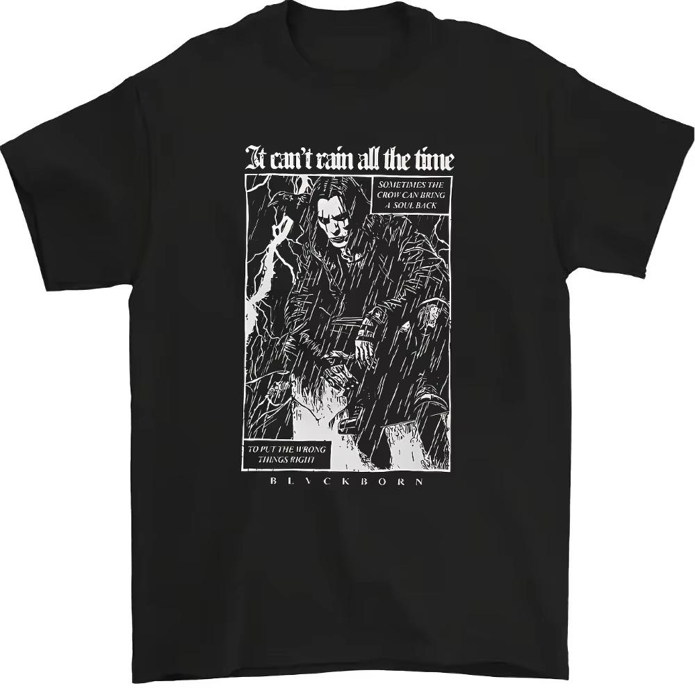 

Men s Crow Movie Graphic T-Shirt Crow Culture Retro Streetwear Tee with Loose Fit Casual Short Sleeve Shirt Year-Round Wear -... 5XL різнокольоровий