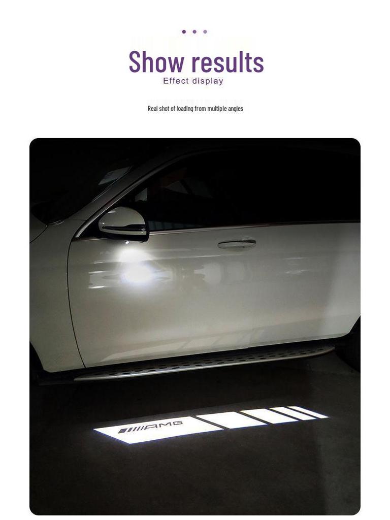 Mercedes-Benz Rearview Mirror Welcome Light for E-Class, A-Class, B-Class, C-Class, S-Class, GLC, EQC - Car Carpet Projection