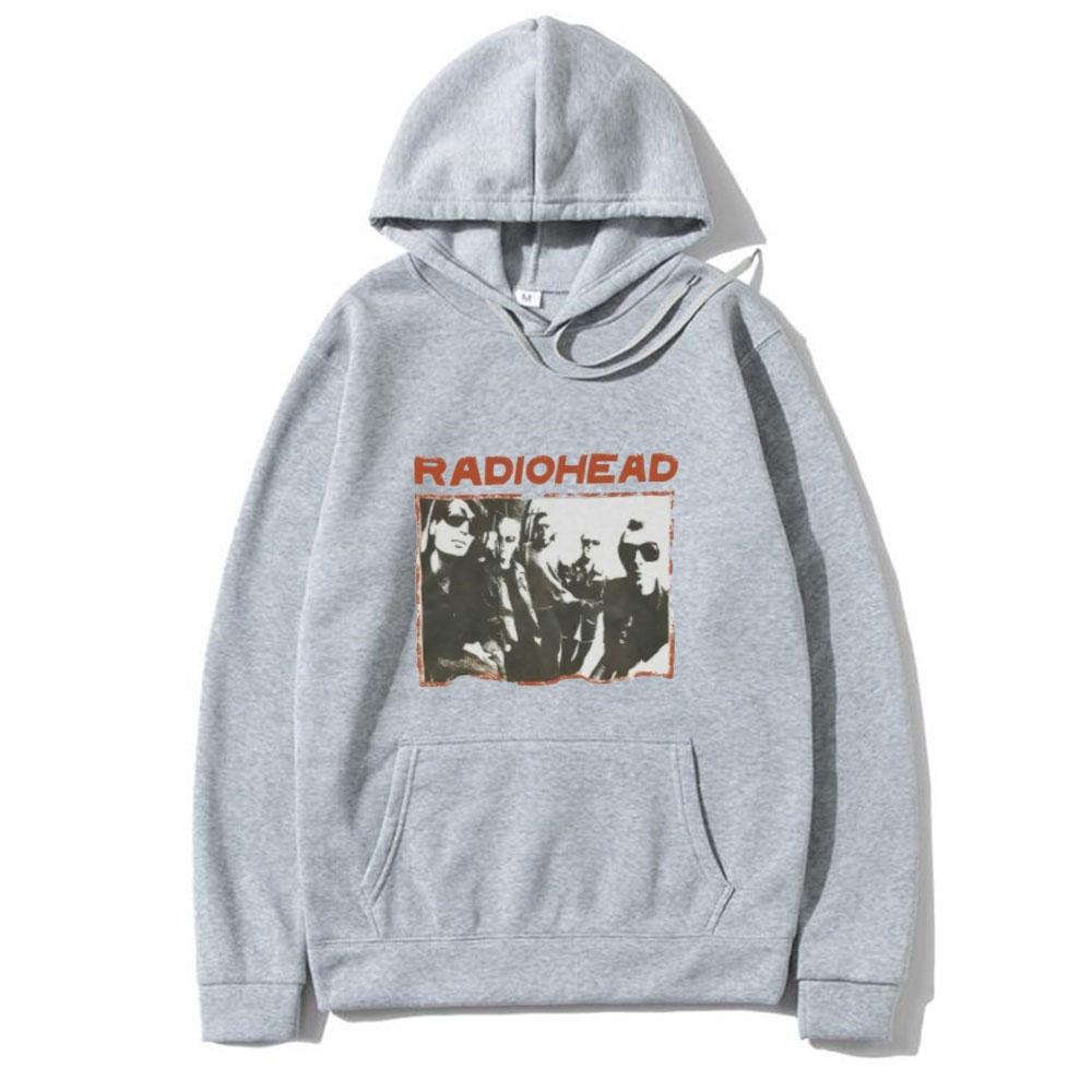 Radiohead Hoodies Punk Indie Rock Band Print Streetwear Unisex Frauen Übergroße Sweatshirts Hoodie Hip Hop Pullover Unisex Trainingsanzug