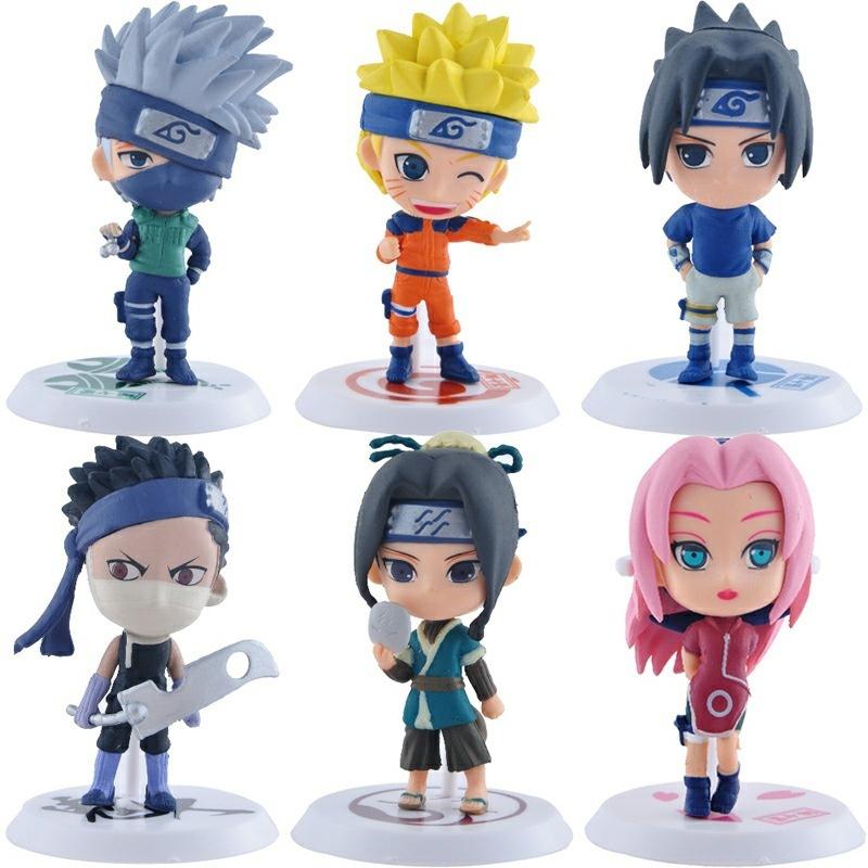 BURNING Anime Action Figure 6PCS Naruto 9CM Doll Toys Anime Heroes Cartoon Characters Room Decoration Collectible Best BURNING Anime Action Figure 6PCS Naruto 9CM Doll Toys Anime Heroes Cartoon Characters Room Decoration Collectible Best