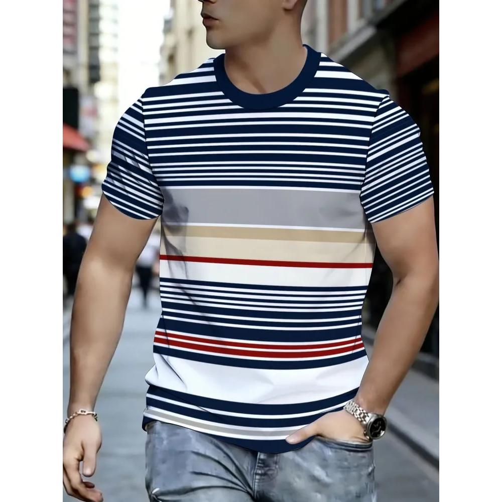 Daily Versatile Comfortable Men's Top Casual Short Sleeves Loose T-Shirts Men’s