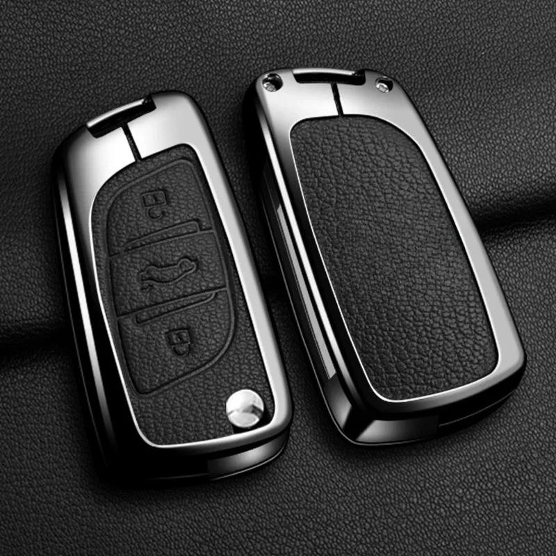 Key Case for Car Car Zinc Alloy Key Case Bag For Peugeot GTLine 207 307 407 208 308 408 508 2008 3008 4008 5008 RCZ Car Key Cha