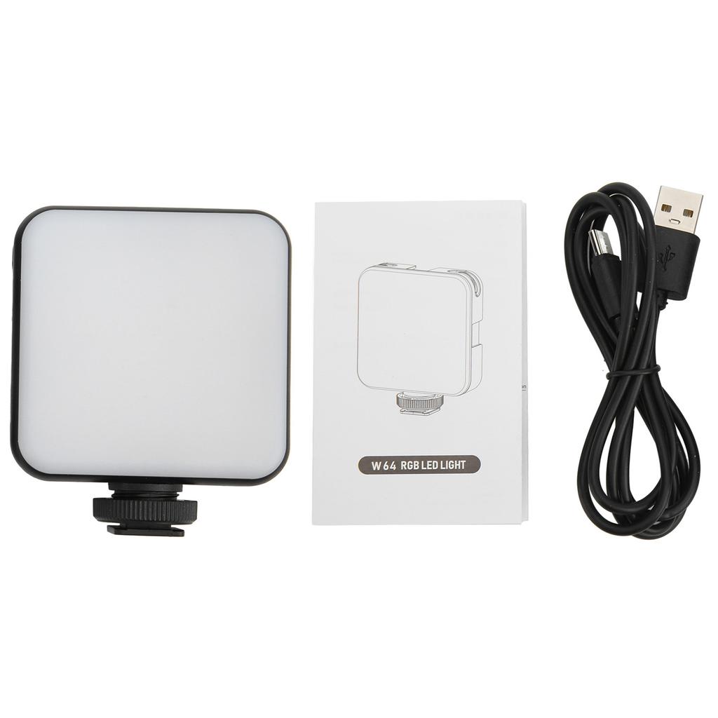 W64 RGB LED Fill Light Multiple Light Effects Modes Pocket Mini LED Camera Light for Photography