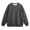 Sweater Men's Spring and Autumn American Retro Crew Neck Top Loose Solid Color Teen Casual Bottom Shirt