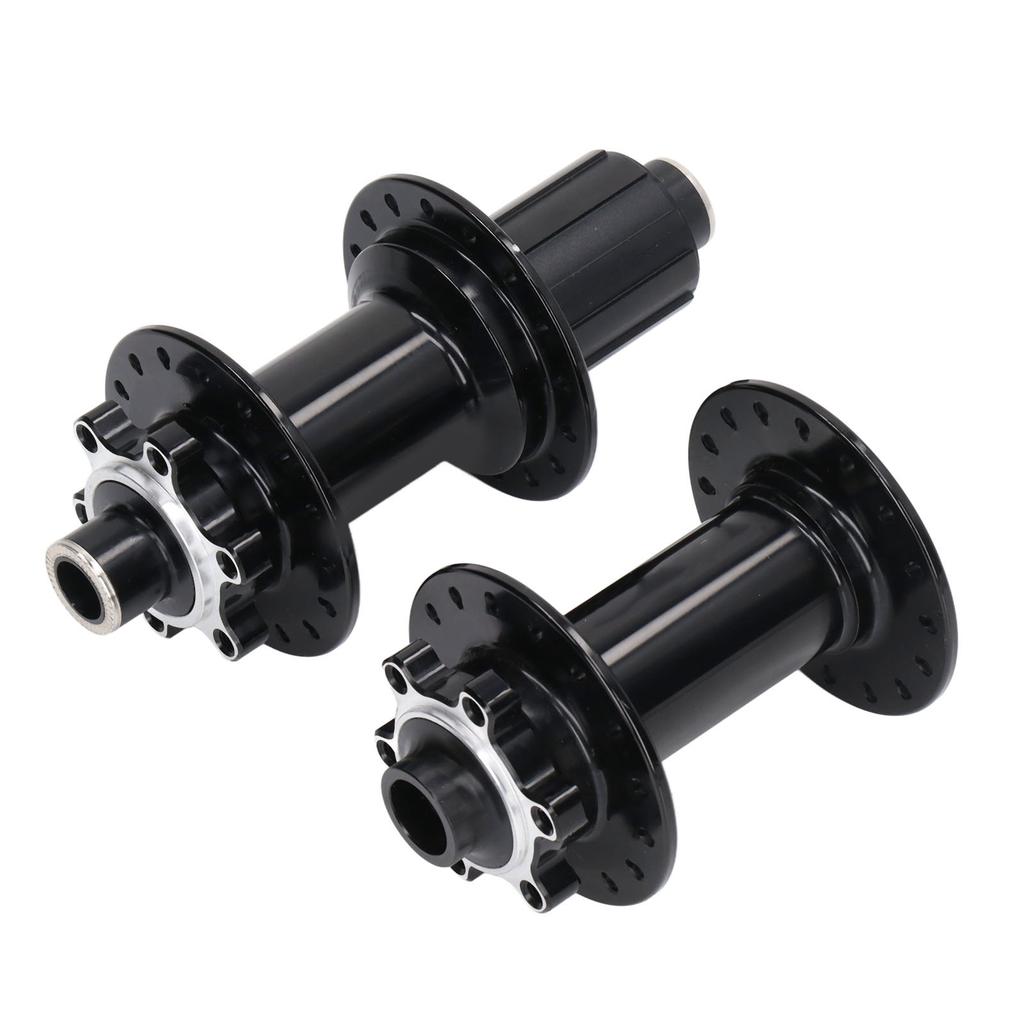 2pcs Bicycle Hubs Black Aluminium Alloy 32 Holes Front Rear Bike Disc Hubs 4 Bearing for Mountain