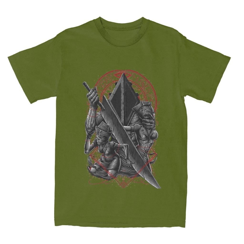 Silent Hill Horror Pyramid Head T Shirt Summer Game Street Style TShirts Cotton Hipster Tshirt For Mens Short Sleeve Tees