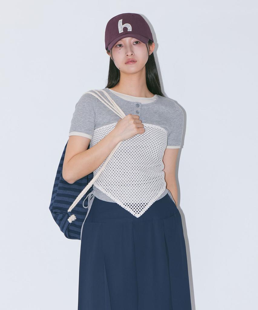Haebeueoweil H Lace Applique Cap (Wn)