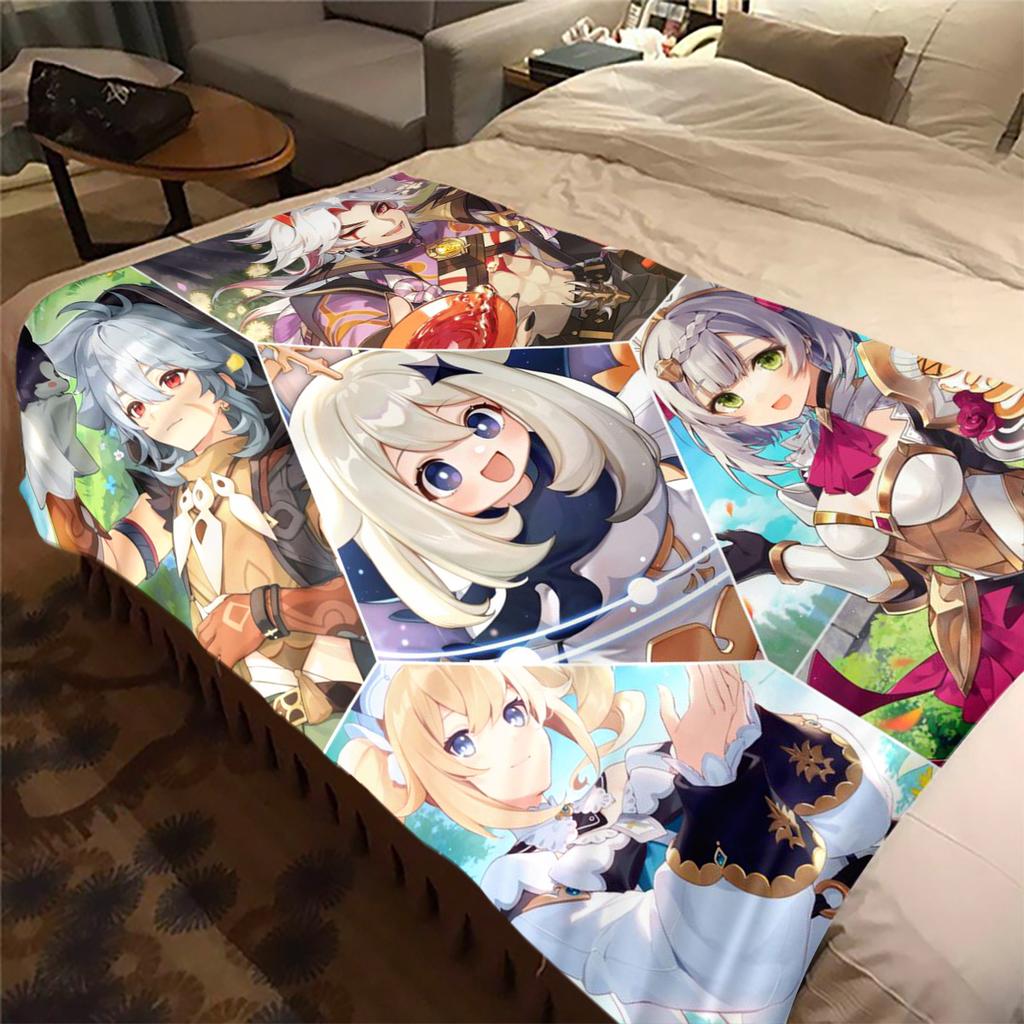 Genshin Heroes Blanket Soft And Portable All Season Home Bed Sofa Blanket Office Travel Nap Break Warm Blanket