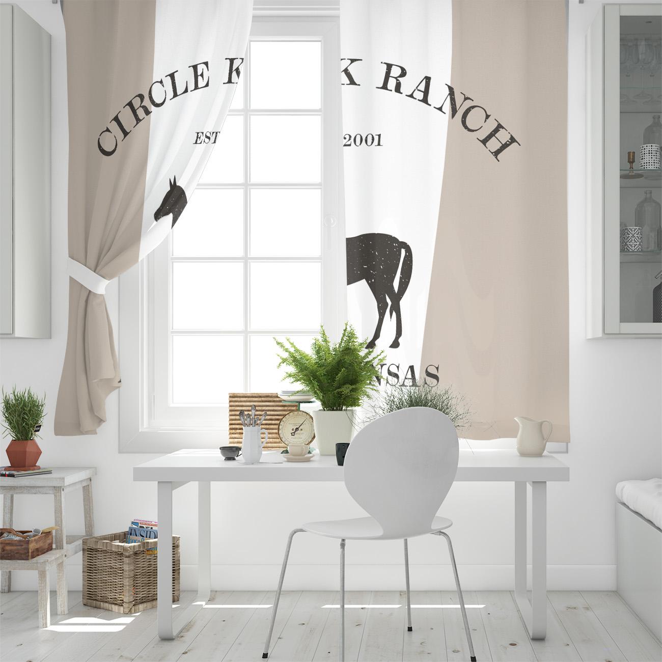 Силуэт лошади на тему фермерской жизни — фото 4