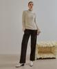 ETMON Scallop See-Through Knit Top Cream