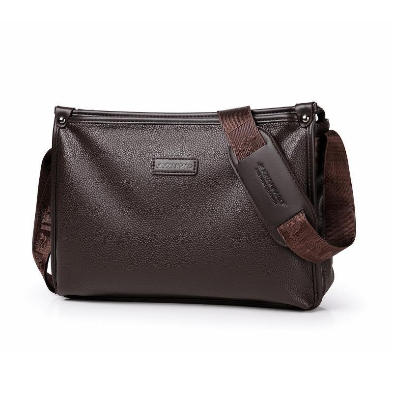 

Новая наплечная сумка повседневная мужская сумка сумка-мессенджер мужская деловая сумка большой вместимости модная и простая мужская сумка темно-коричневого