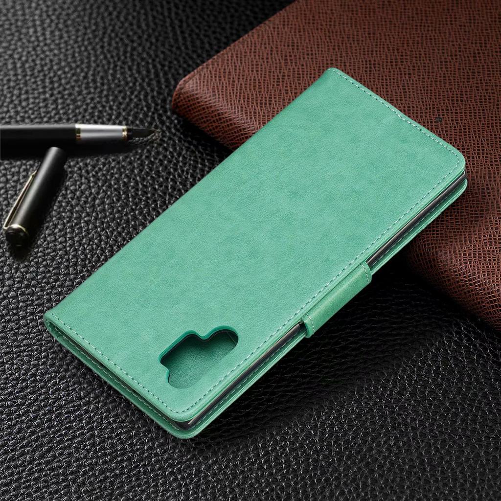 Applicable To iPhone11 Mobile Phone Leather Case Samsung Note10 + Butterfly Embossed Card Holder Protective Case 7plus