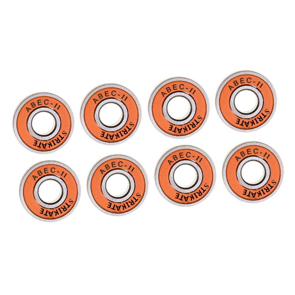 8 Pcs 608RS-ABEC 11 Skate Bearings Quality Steel Bearings High Performance Scooter Bearings Skateboard Longboards Ball Bearings