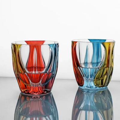 Kristall Buntglas Weinset Handbemalte Mode Weingläser Bemalte Whiskeygläser