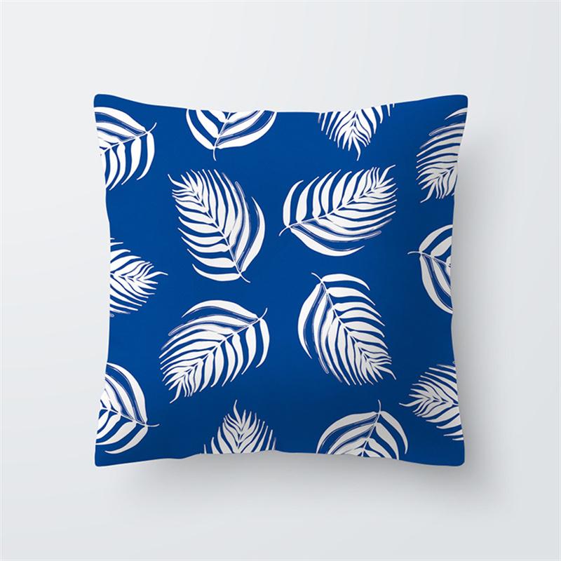 Blue Ocean Starfish Animal Print Pattern Cushion Cover for Home Living Room Sofa Bedroom Decoration Throw Pillow Cover