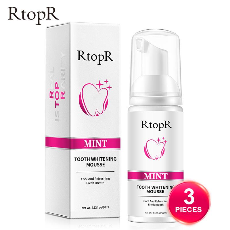 RtopR Mint Teeth Whitening Mousse  Dazzle White Teeth Clean Stains Repair Gums Healthy Improve Oral Refreshing