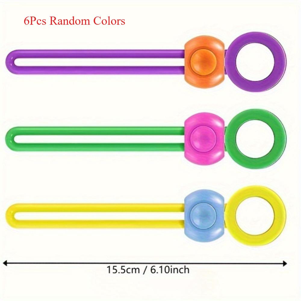 

12/6pcs Food Bag Closure Clips,Adjustable Clip Closure Clips for Various Plastic Bags,Wire Bags and Rice Bags,Home Accessories