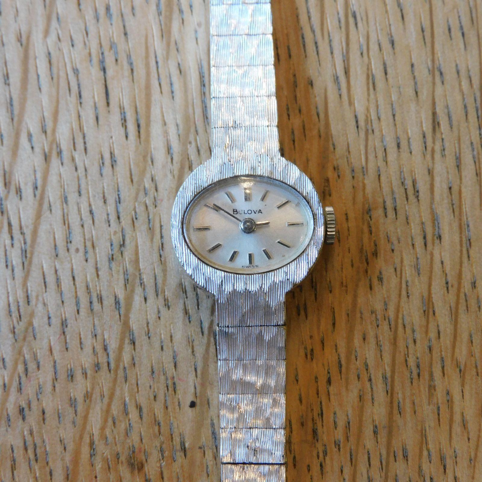Used Ladies Blowba Watch Manual Winding M-00643 / BULOVA