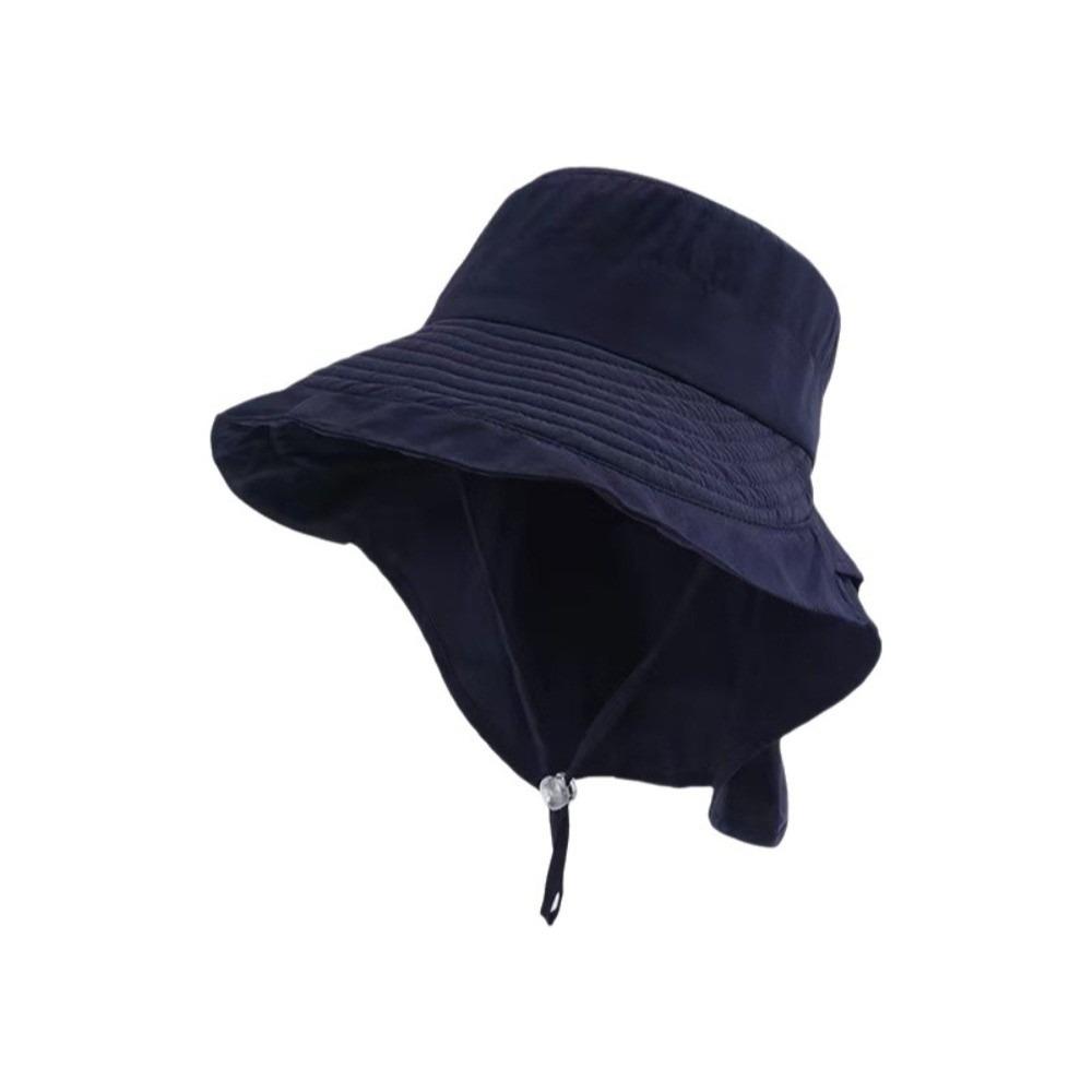 Korean Style Wide Brim Sun Hat Solid Color Women Bucket Hat Fashion Sun Protection Hat Outdoor
