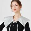 Fashion Shoulder Wraps Shawl White Fake Collar Blouse Sweater Shirt Detachable Collar Shirt False Collar Bowknots Lapel Shawl