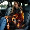 Customizable Red Panda Blanket, Soft and Warm Flannel, Digital Printing, Suitable for Sofa Bed Travel, Camping and Office Use