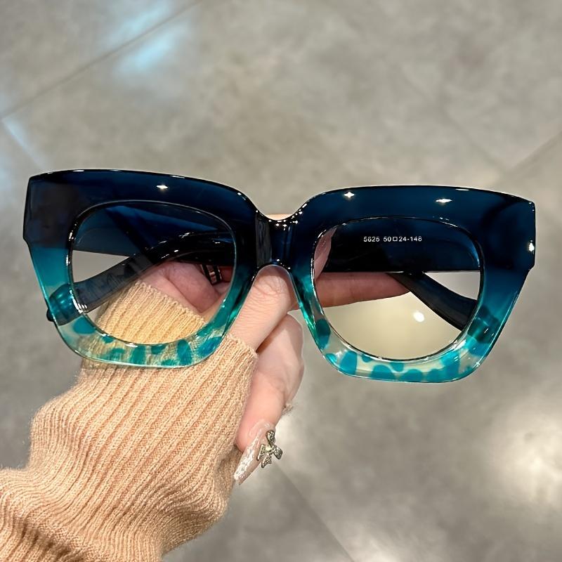 

Шикарные градиентные солнцезащитные очки «кошачий глаз» для женщин - Модные антибликовые очки с дизайном «колор-блок» для пляжа и вечеринки