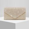 New style ladies pleated shiny dinner bag evening bag banquet bag shoulder bag wedding bag
