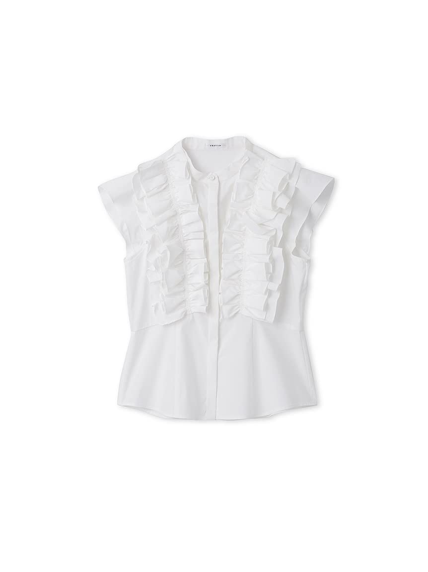 

FRAY Voluminous Frill Peplum Blouse FWFB224086 White I.D. Women s белый