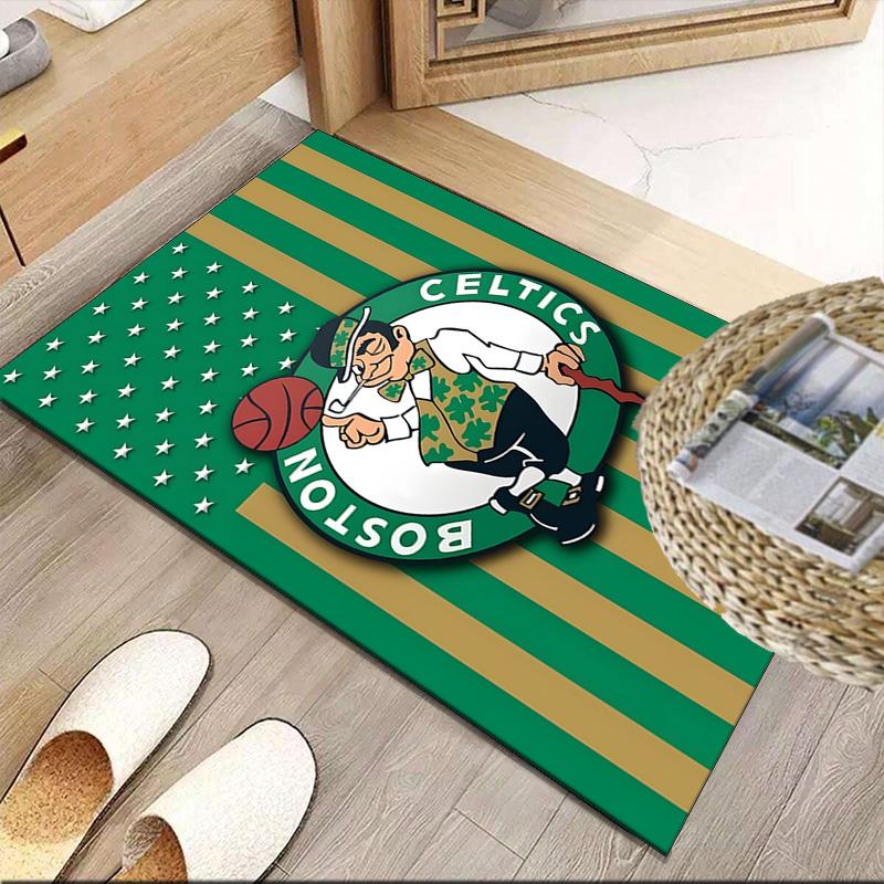 Celtics Logo Carpet, Kitchen Rugs, Yoga Mat, Non-Slip Mats, Rug for Bathroom, Living Room bedroom, Camping Rugs Christmas Gift