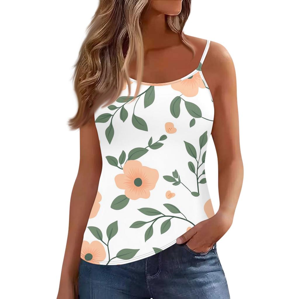Women's Low-necked Sleeveless Vest U-neck T-shirt Suspenders
