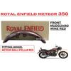 Royal Enfield "FRONT MUDGUARD" WINE RED For Meteor 350 Stellar Red