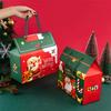 4/12pcs Marry Christmas Gift Packaging Box with Handle Santa Claus Candy Kids Child Holiday Happy New Year Party Favors