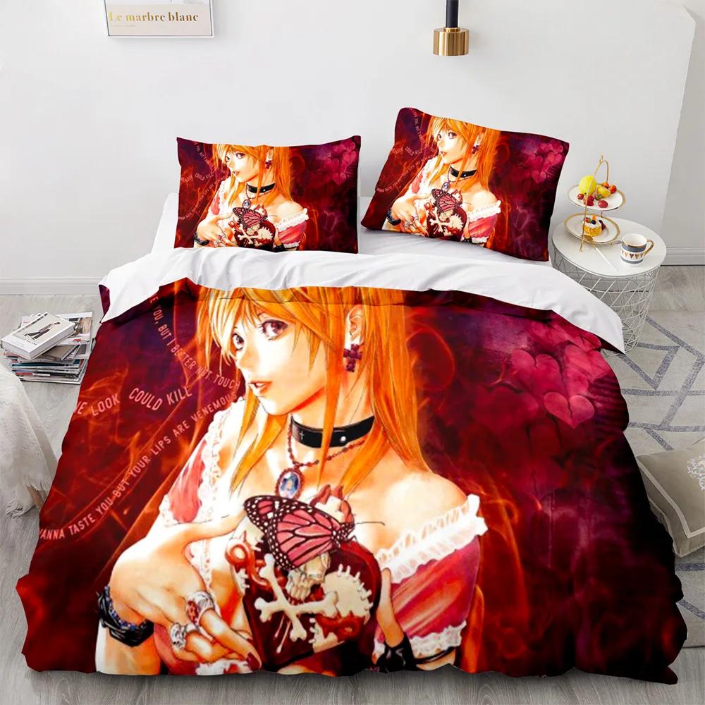 Comforter 3D Death Note Anime Bedding Set Soft Quilt With For Single Twin Full Queen King Size Decorative Bed