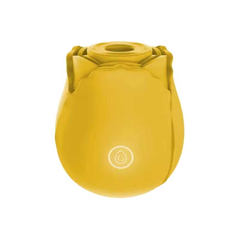 Female Waterproof Rose Toys Clitoral Suction Cup Breast Sucking Stimulator Silicone Adult Sex Toys Rose Vibrator for Woman