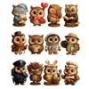 Owl Advent Calendar 2025 24 Days Acrylic Owl Pendants Christmas Countdown Calendar Animal Themed Xmas Tree Hanging Decoration Set