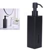 200ml Quadratische Duschflasche 304 Edelstahl Shampoo Handseife Spender Schwarz