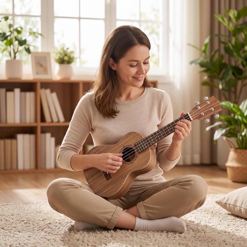 Omonterad DIY Ukulelesats Anpassningsbar Bygg Din Egen Akustiska