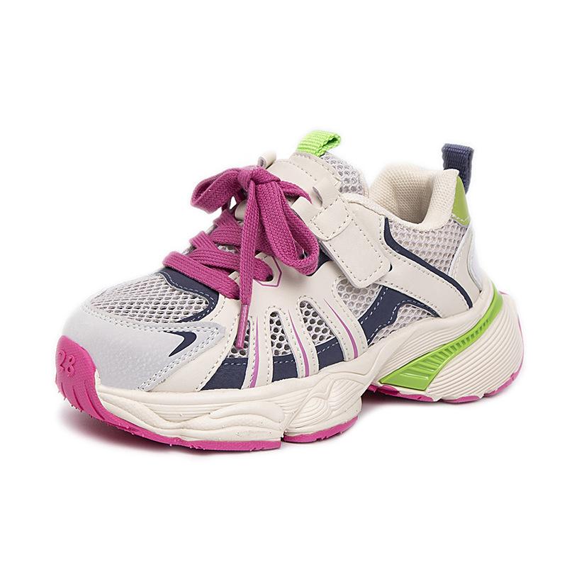 2025 Spring and Summer New Children's Dad Shoes, Light and Breathable Boys' Sports Shoes, Middle and Older Children's Fashion Running Shoes, Trendy
