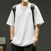 Li-Ning Versatile Loose Fit Cotton Skin-Friendly Comfortable Sports Short Sleeve T-Shirt Men Tops Standard-White AHSW879-2