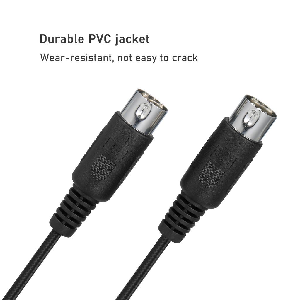 IVU CREATOR Universal MIDI Cable 5 Pin MIDI to USB Cable Converter Adapter Compatible with Various OS