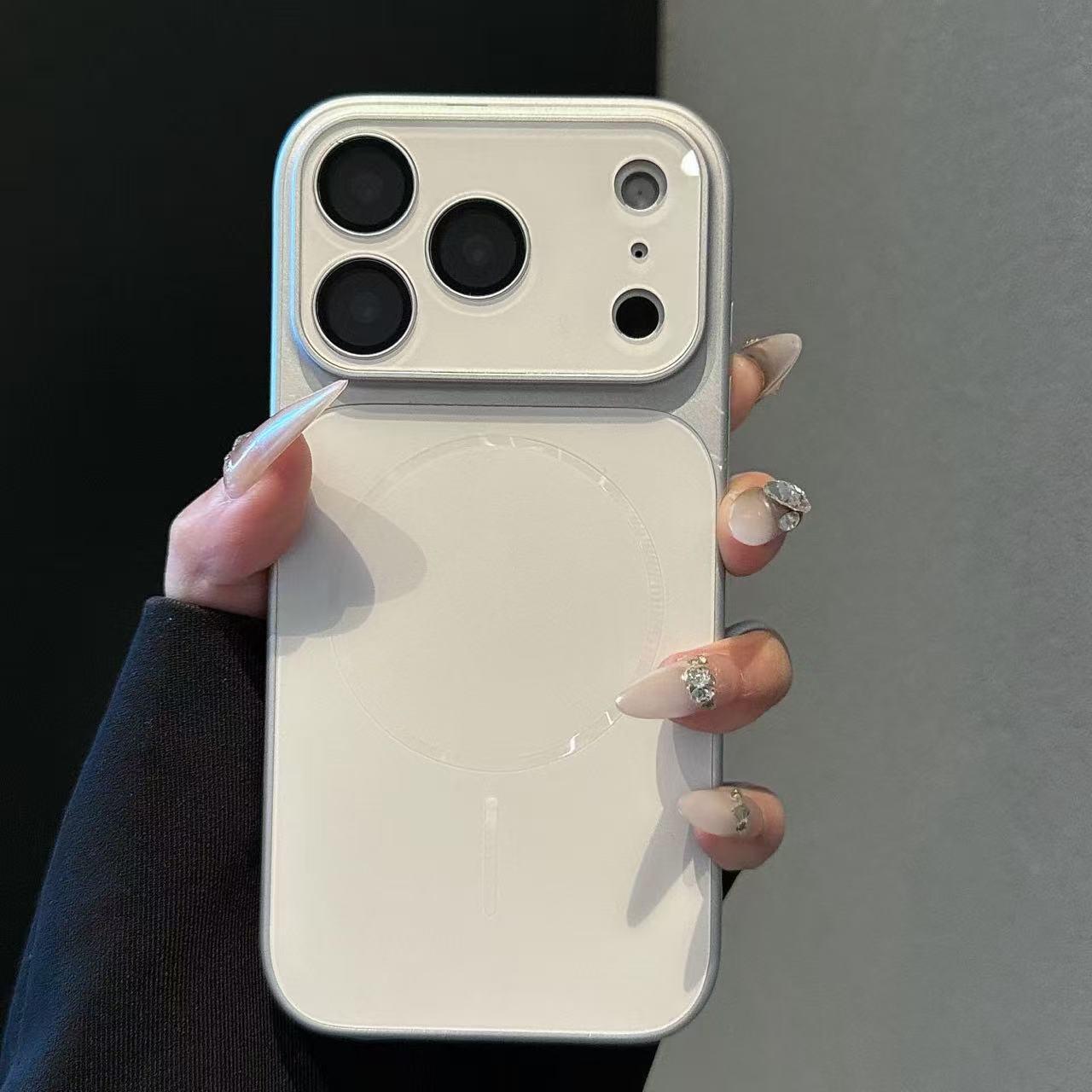 

High-End Solid Color Ceramic Back Panel Case for iPhone 17 Pro Max and iPhone 16/15 iPhone 16
