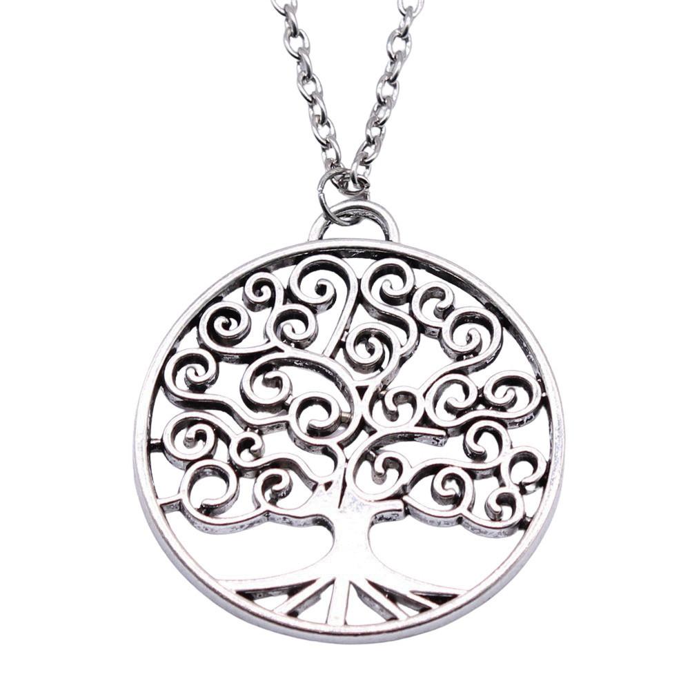 Tree of Life Pendant Openwork Necklace Nature Boho Celtic Jewelry 45cm or 70cm long chain