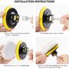 15-65 Pcs Car Headlight Repair Restoration Kit 3 Inch 75mm Sanding Plate Waxing Sponge Sanding Pad for Polishing and Sanding