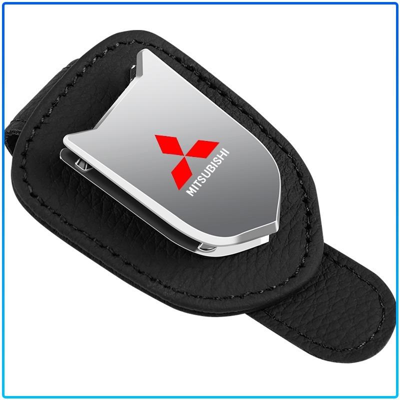 Auto Sun Visor Glasses Box Sunglasses Clip Card Ticket Holder Stand For Mitsubishi Lancer Lancer ASX Outlander 2 3 Pajero Mirage Exzos Pajero 4
