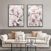 3pcs Pink Flowers Posters Frameless Wall Art Canvas Prints Floral Nordic Paintings Home Decor Pictures For Living Room