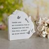 Thoughts of You Butterfly Graveside Standing Heart - No Goodbyes